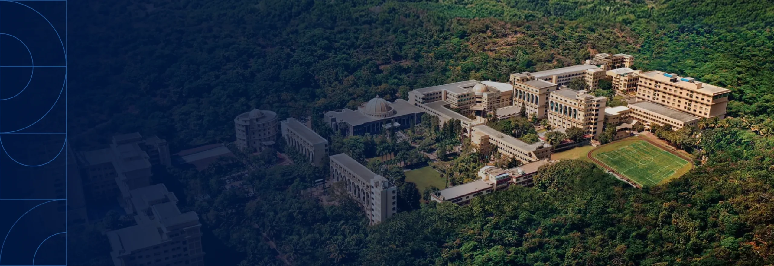 Aerial view of the MAEER’s Group campus
