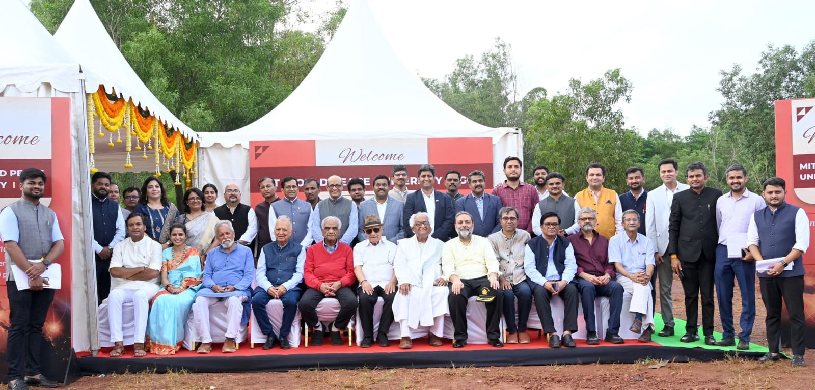 WPU GŌA leadership at the Bhoomipujan ceremony