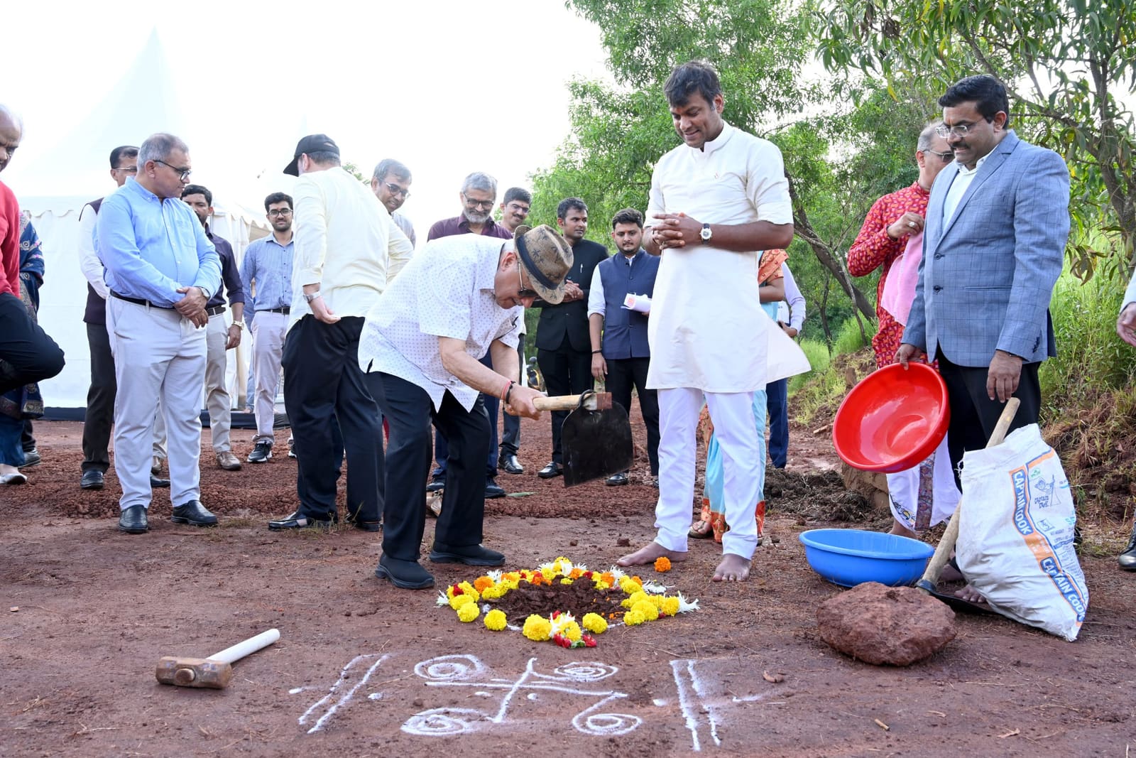 Campus site at the WPU GŌA Bhoomipujan ceremony